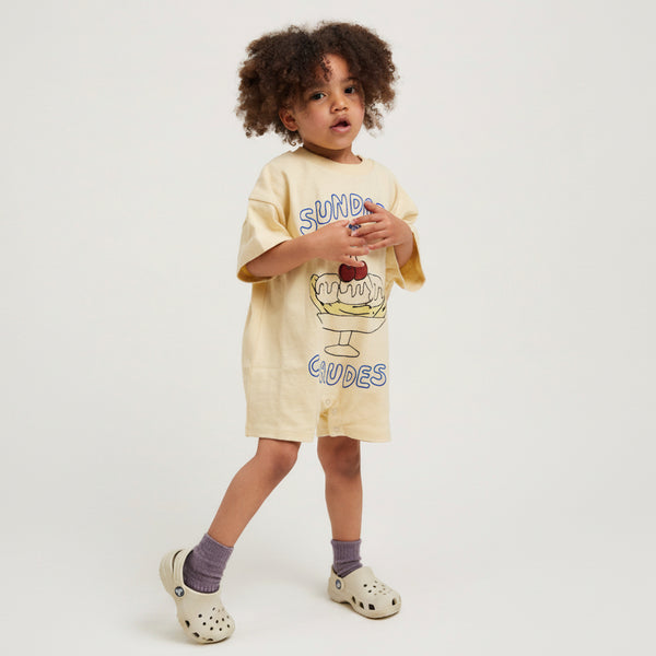 Opal Sundaes at Claude Ice Cream Print Cotton Playsuit Romper