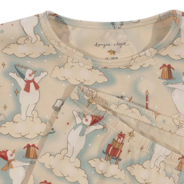 Snow Cotton Top and Leggings Pyjama Set