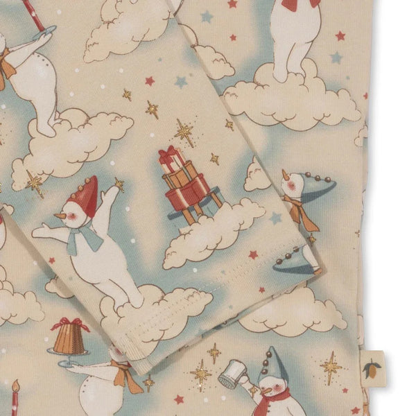 Snow Cotton Top and Leggings Pyjama Set