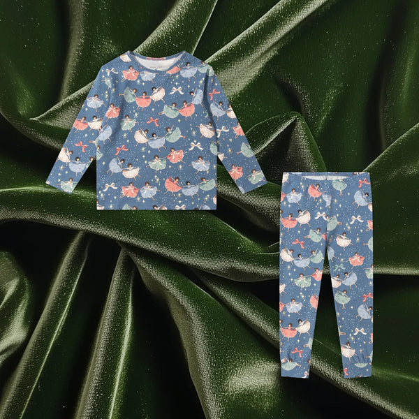 Bow Ballerina Cotton Top and Leggings Pyjama Set