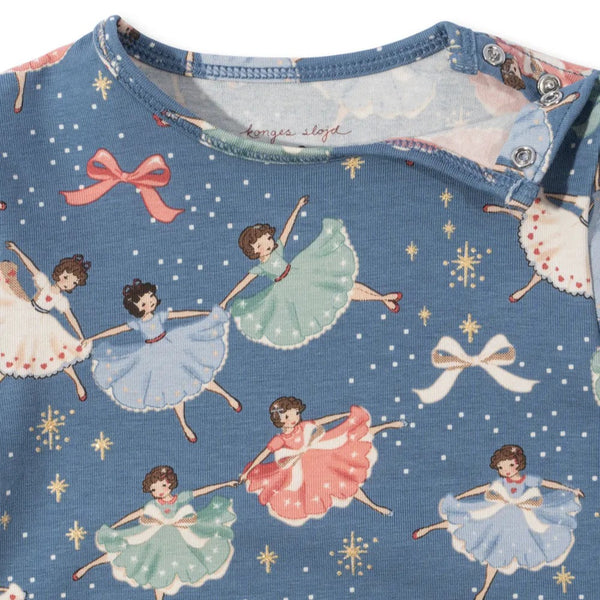 Baby Bow Ballerina Cotton Body and Leggings Pyjama Set