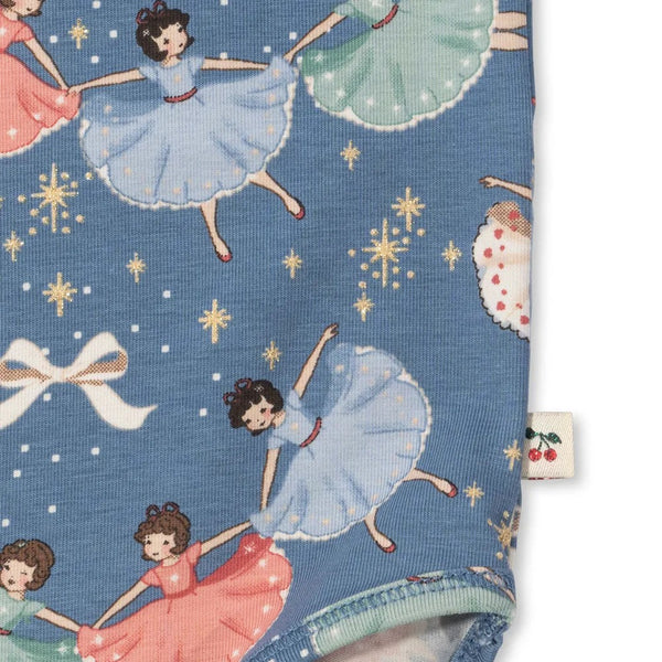 Baby Bow Ballerina Cotton Body and Leggings Pyjama Set