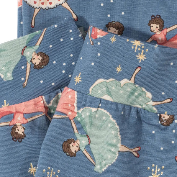 Baby Bow Ballerina Cotton Body and Leggings Pyjama Set