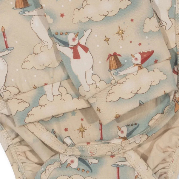 Snow Baby Wrap Romper and Leggings Set