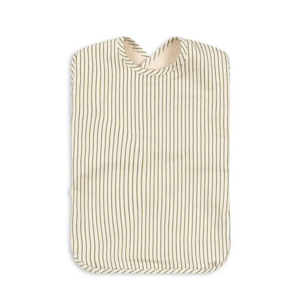 Comea Cross-Back Baby Bib (Tea Stripe)