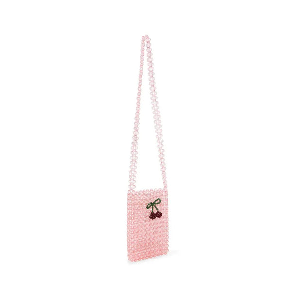 Perla Crossbody Strap Bead Cherry Kids Bag (Peony)