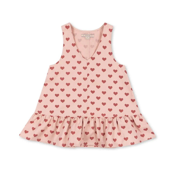 Fen Heart Print Dress (Amour Rouge)