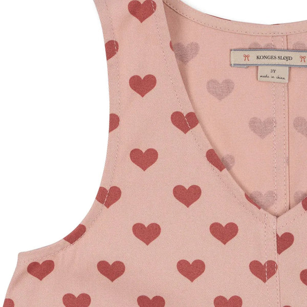 Fen Heart Print Dress (Amour Rouge)