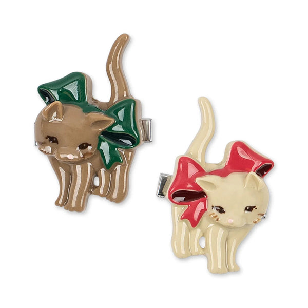Bow Kitty 2 Pack Hair Clips