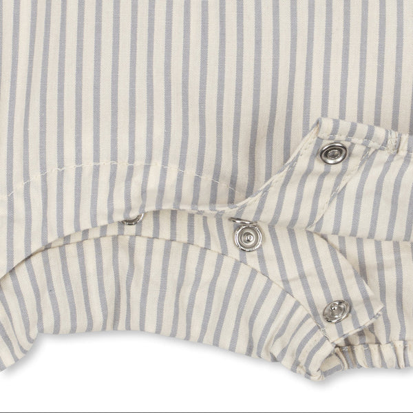 Allie Sailor Cotton Baby Romper (Blue Stripe)