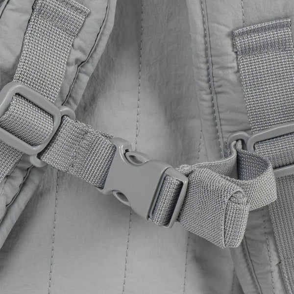Juno Embroidered Swan Quilted Backpack (Sleet)