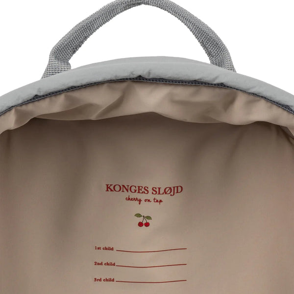 Juno Embroidered Swan Quilted Backpack (Sleet)