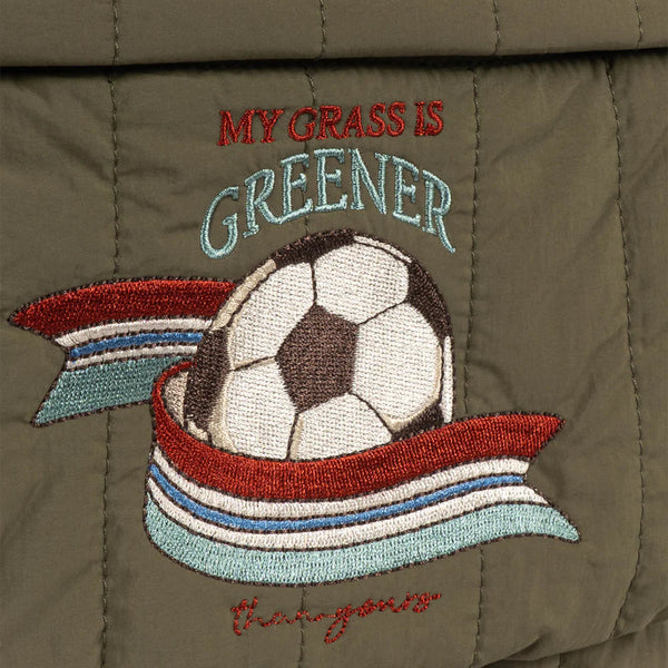 Juno Embroidered Football Quilted Backpack (Kalamata)