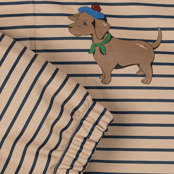 Palme Dog Rainy Day Striped Jacket and Trouser Set (Stripe La Mer)