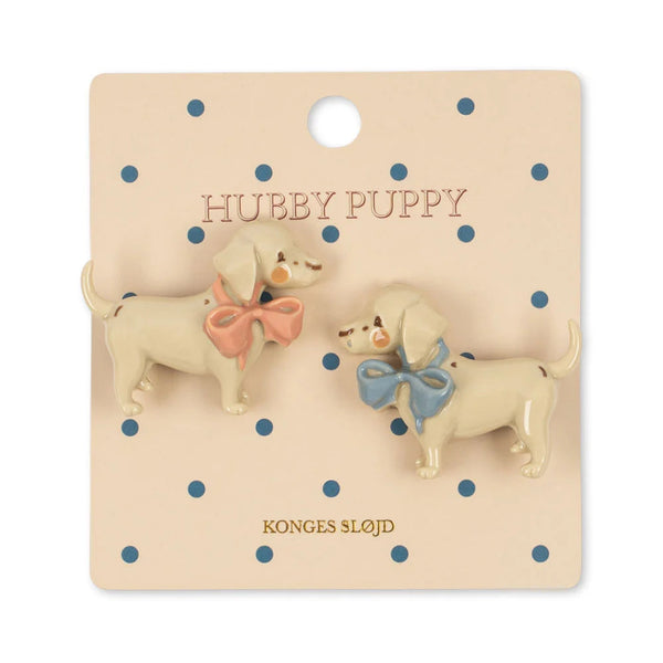 Puppy 2 Pack Hair Clips (Creme Brulee)
