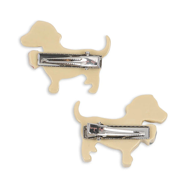 Puppy 2 Pack Hair Clips (Creme Brulee)