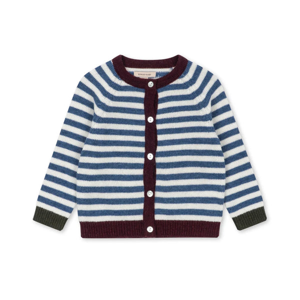 Belou Autumn Stripe Wool Blend Cardigan