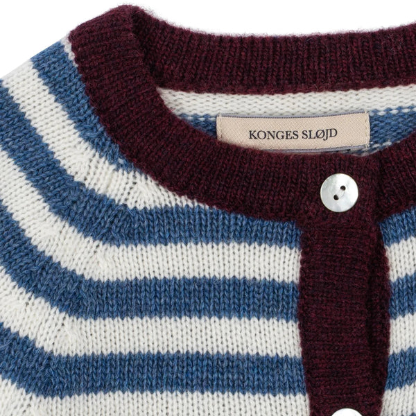 Belou Autumn Stripe Wool Blend Cardigan