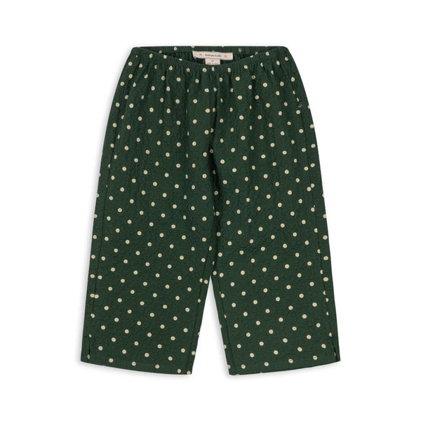 Elin Polkadot Straight Leg Cotton Seersucker Trousers (Dot Marseille)