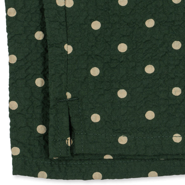 Elin Polkadot Straight Leg Cotton Seersucker Trousers (Dot Marseille)