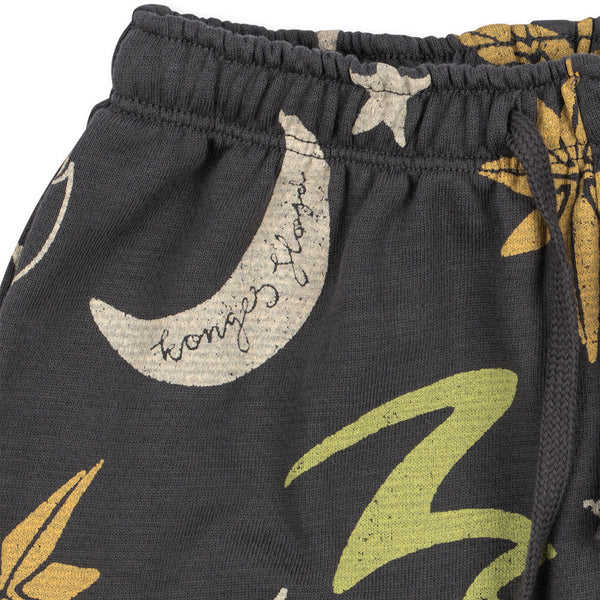 Loupy Luna Lightning Print Cotton Sweatpants