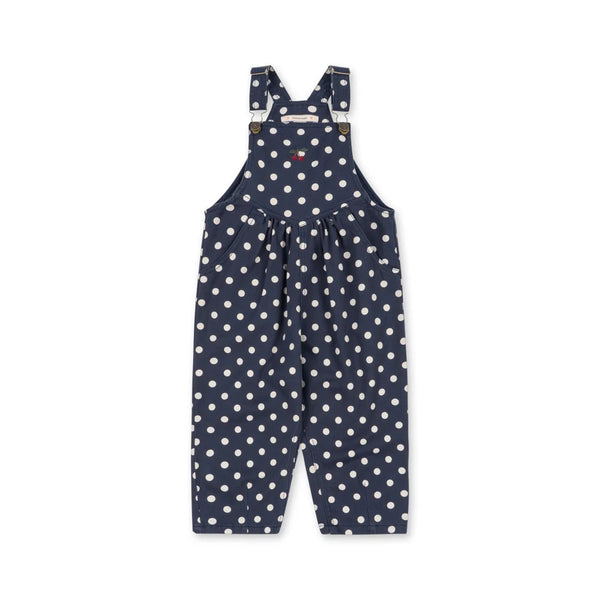 Nola Polkadot Classic Denim Dungarees (Dot Nuit)