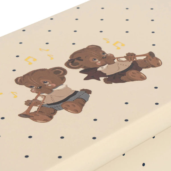 Teddy Bear Print Wooden Toy Piano