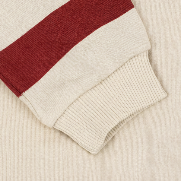 Spotty Dog Cotton Collared Polo Sweatshirt (Brown Rice)