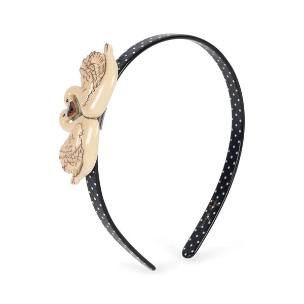 Swan Polkadot Hair Band