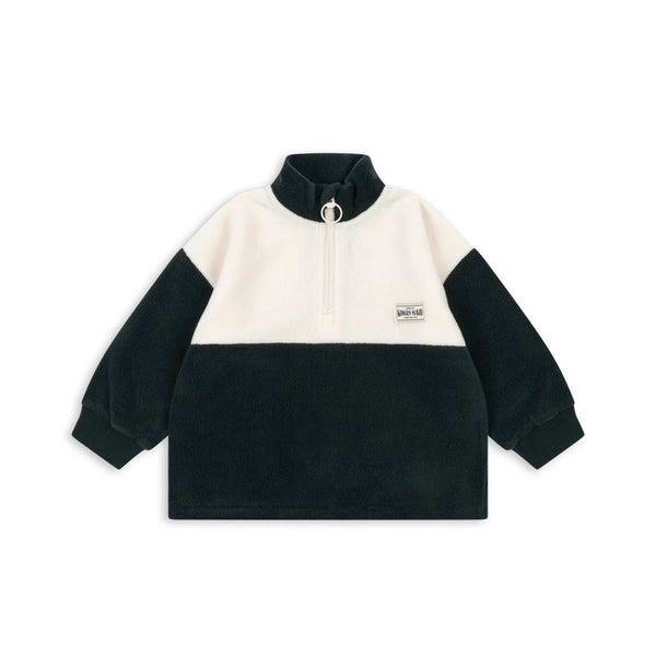 Tavi Half Zip Fleeced Sweatshirt (Scarab)