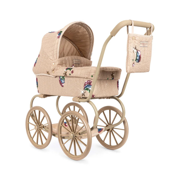 Minnie Glittery Rainbow Tulle Star Vintage Traditional Dolls Pram