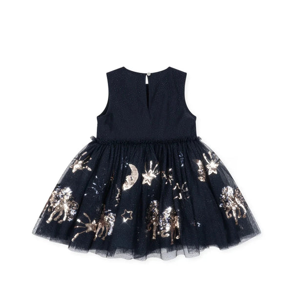 Yvonne Sequin Dreamy Print Tulle Party Dress (Sognante)
