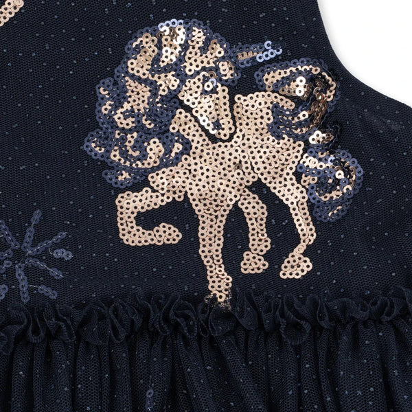 Yvonne Sequin Dreamy Print Tulle Party Dress (Sognante)