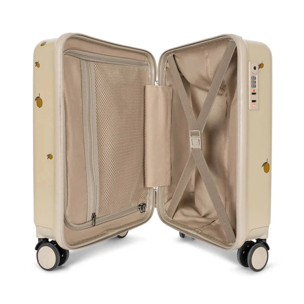 Lemon Print Travel Suitcase