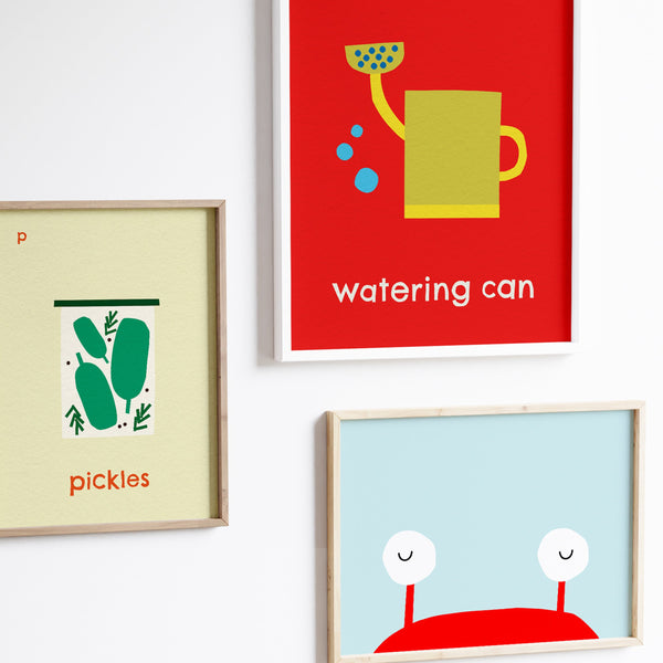 P for Pickles- Alphabet Art Print