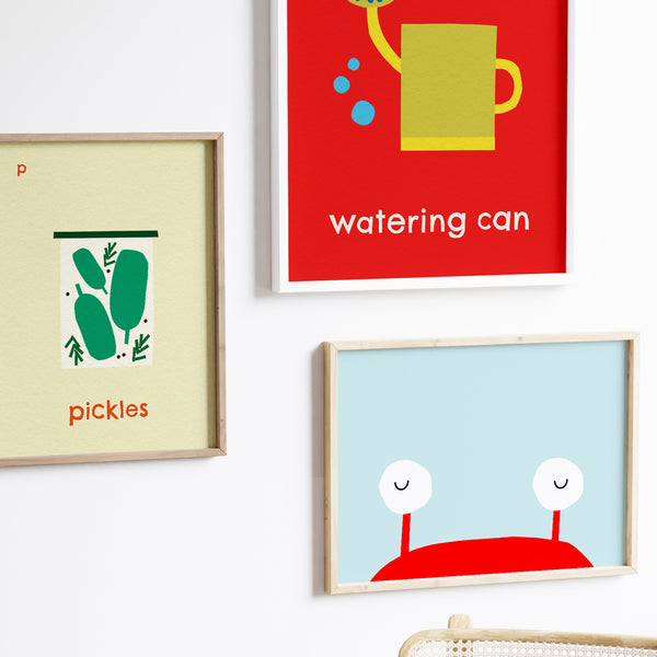 P for Pickles- Alphabet Art Print