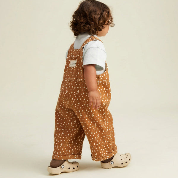 Blythe Fawn Print Cotton Dungarees