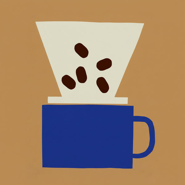 P for Pour Over- Alphabet Art Print