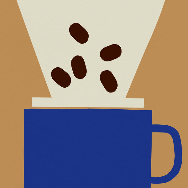 P for Pour Over- Alphabet Art Print