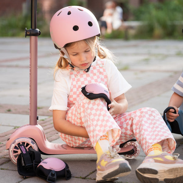 Highway Kick 3S Steerable Foldable Scooter with LED Wheels (Rose)