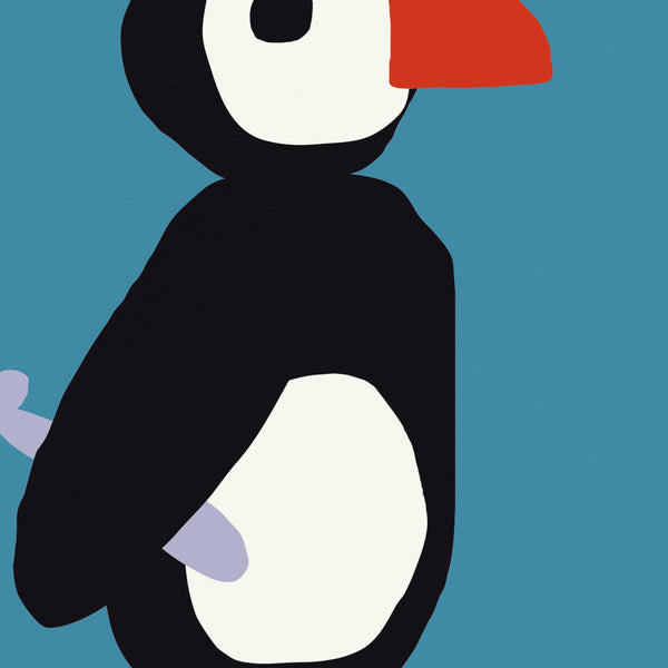 P for PUFFIN-Alphabet Art Print