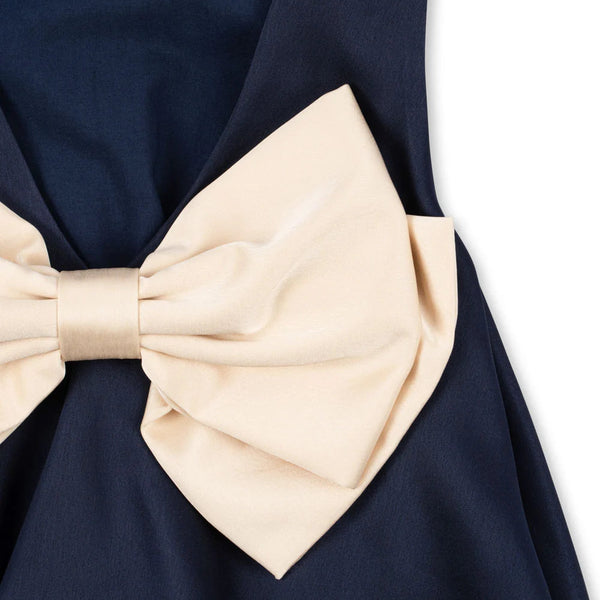 Sheena Dress with Bow (Navy Blazer)