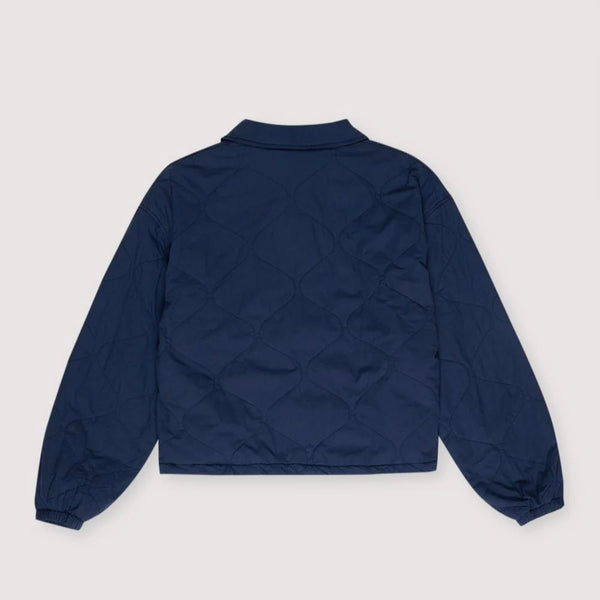 MAMA Panacea Quilted Bow Cotton Jacket (Navy)