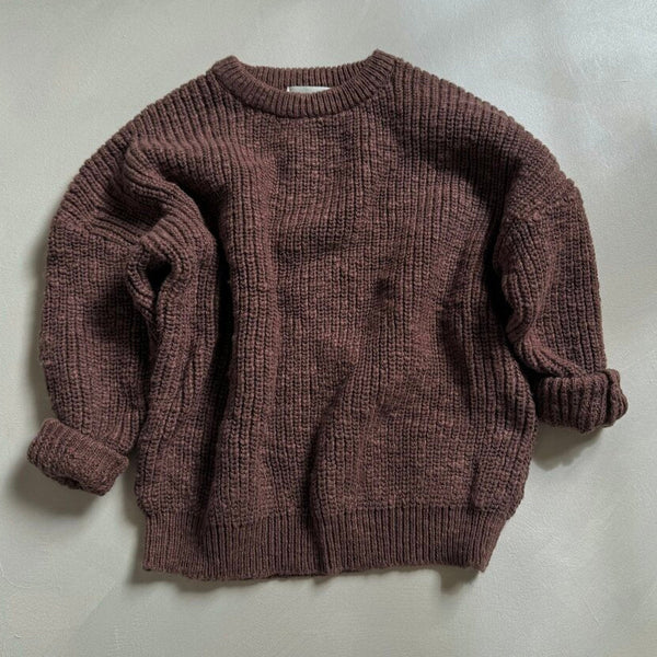 Cocoa Teddy Oversized Cotton Jumper