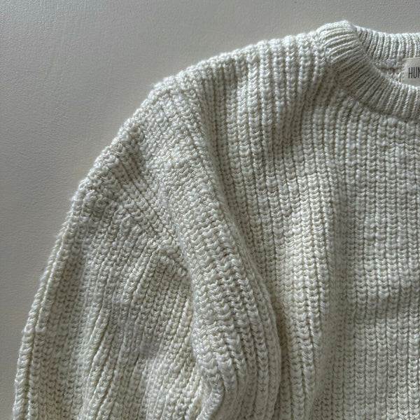 Oatmeal Teddy Oversized Cotton Jumper