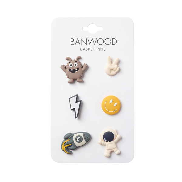 Banwood Pin & Ride Basket Pins (Space)