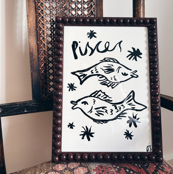 Pisces Star Sign Art Print