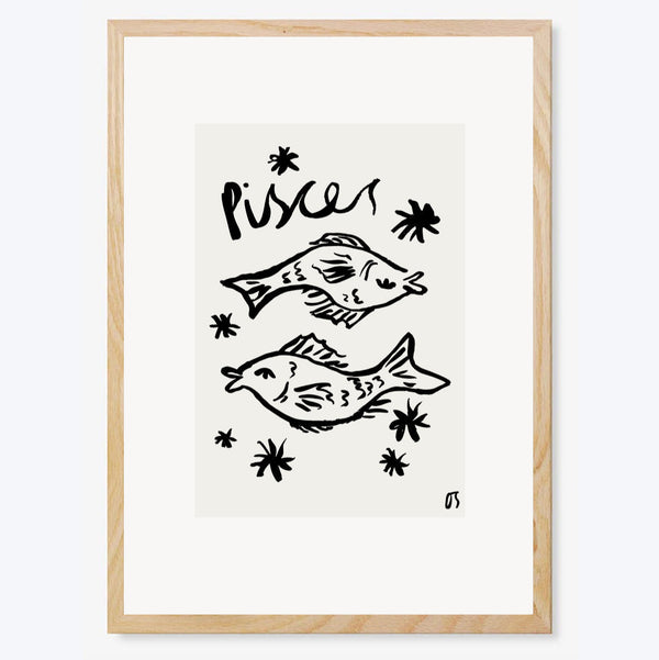 Pisces Star Sign Art Print