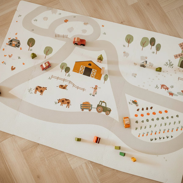 Tiloo Farm Puzzle Piece Foam Playmat