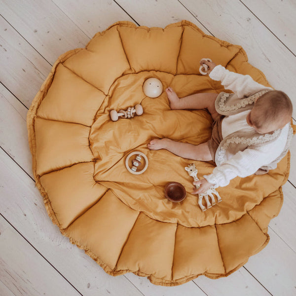 Coco Bloom Baby Nest and Playmat (Mustard)-PRE ORDER END OF APRIL